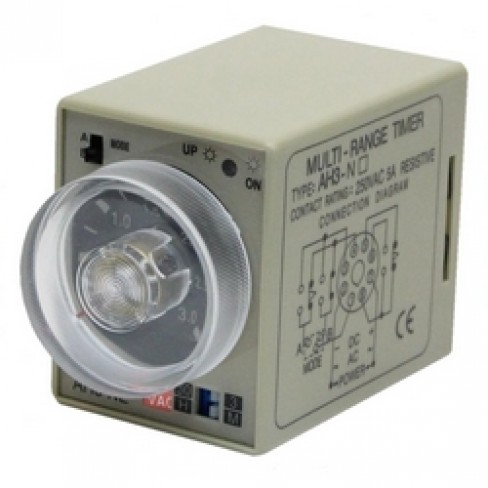 Реле времени AH3-NE-24V DC AC 3м-30ч Реле времени AH3-NE-24V DC AC 3м-30ч