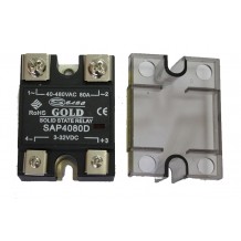 Твердотельное реле SAP-4080D (80A, 480V AC, 3...32V DC)