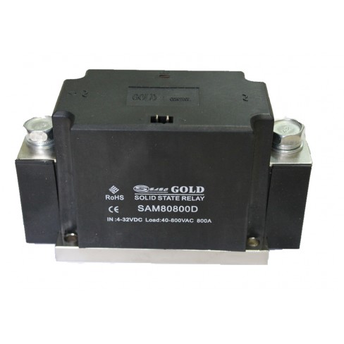 Твердотельное реле SAM-80800D (800A, 800V AC, 3...32V DC)