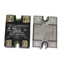 Твердотельное реле SAVP-3825 (25A, 380V AC, 4-20мА DC)