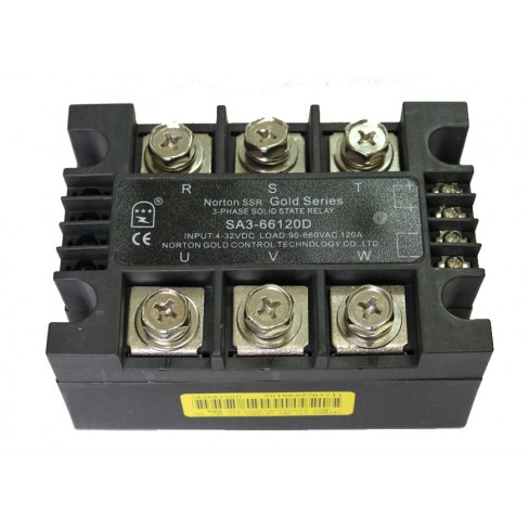 Твердотельное реле SA3-66120D (120A, 660V AC, 3...32V DC)