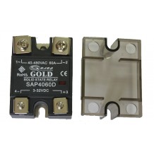 Твердотельное реле SAP-4060D (60A, 480V AC, 3...32V DC)