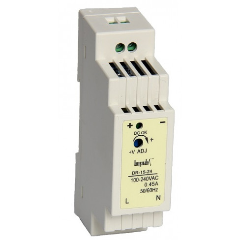 Блок питания Impuls DR-15-24 (24 В, 0.63 А, 15 Вт) Блок питания Impuls DR-15-24 (24 В, 0.63 А, 15 Вт)